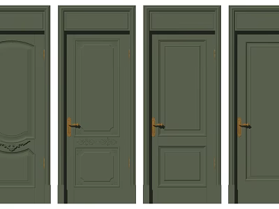 Jane's door swing door 3d model