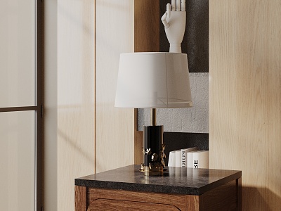 Modern table lamp 3d model