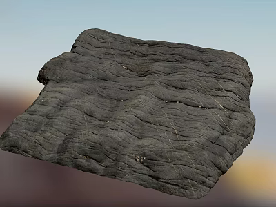 Natural Stone Wood Material With Rustic Textured Surface For Interior Decor 3d model
