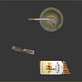Open Cigarette Pack With Metal Lighter And Glass Ashtray On Surface