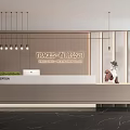 Modern Reception Desk Reception Desk 3d model