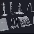 Decorative Garden Fountain Features With Various Water Spray Designs And Styles