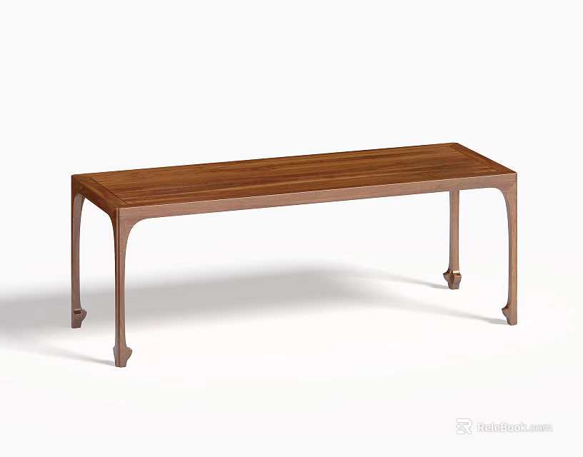 Modern Wooden Tea Table With Sleek Design And Elegant Wooden Legs 3d model 