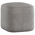Stylish Upholstered Ottoman Set With Brown Green And Gray Hues For Living Room