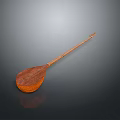 Traditional Handcrafted Wooden String Instrument for Household Use with Long Neck and Round Resonant Body