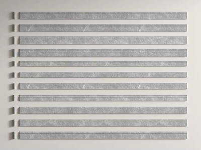 Neat Arrangement Of Gray Decorative Lines On Light Gray Background 3d model