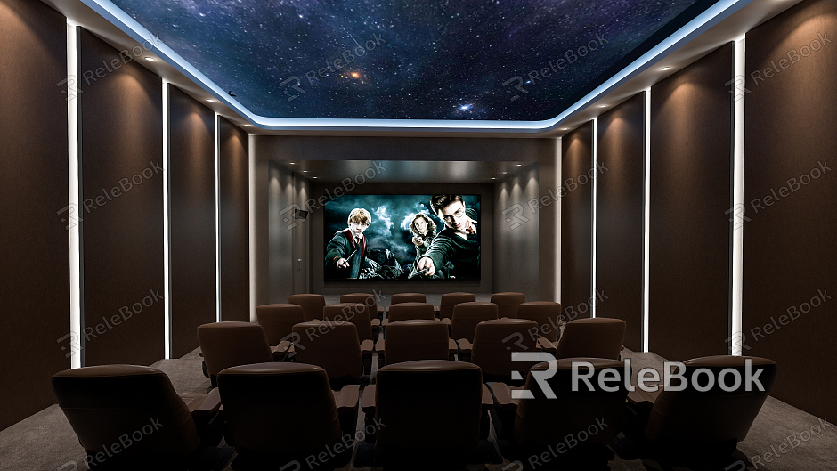 Modern Video Room Movie Room model