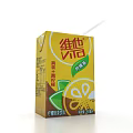 Vita Lemon Tea Yellow Carton Drink With Refreshing Lemon Flavor And Straw