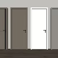 Modern Hinged Doors in Various Colors and Styles for Home Interior