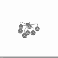 Modern Chrome Ceiling Chandelier With Six Glass Globe Shades For Interior Lighting
