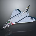 Detailed US Navy Aerospace Model Aircraft With Star Logo And Military Design