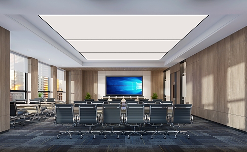 Modern Conference Room 3d model