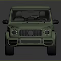 Luxury Green Off Road SUV with Bold Design Black Wheels and Red Brake Calipers