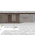 New Chinese Gate Entrance Gate 3d model