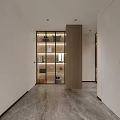 Modern Wardrobe Interior With Glass Doors Hanging Clothes And Drawers With Lighting