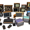 Vintage Televisions Collection Featuring Various Classic Designs And Retro Styles