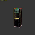 Black Standing Water Dispenser With Digital Display As Modern Kitchen Appliance