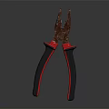 Professional Hardware Tools Multifunctional Pliers With Red Black Handle Grip