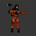 Mech Warrior Mech Soldier Machine Battlearm Mechanical Battlearm Machine Fighter Robot 3d model