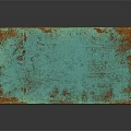 Vintage Turquoise Distressed Wooden Table With Carved Legs And Rustic Charm
