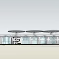 Modern Architectural Complex Featuring Circular Roofs Geometric Layout And Green Surroundings