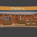 Chaplet Specialty Store Interior Design With Wooden Display Counters And Shelves