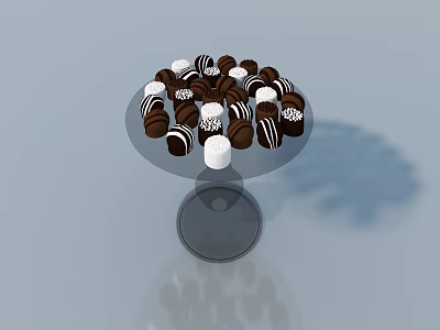 Boutique food ornaments 3d model