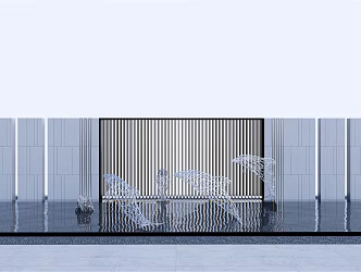Modern Urban Sculpture Landscape Sculpture 3d model