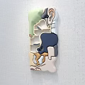 Colorful 3D Abstract Wall Decor Featuring Geometric Shapes And Modern Style