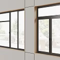Modern Aluminum Frame Casement Windows For Residential Building Exterior With Clear Glass