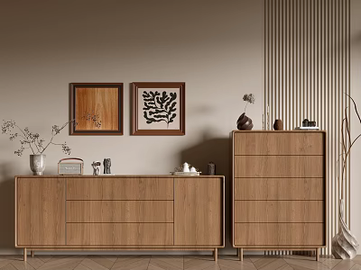 Modern Wood Grain Cabinet Simple Style Cabinet Whole Cabinet Sideboard Balcony Cabinet Storage Cabinet Entrance Cabinet 3d model