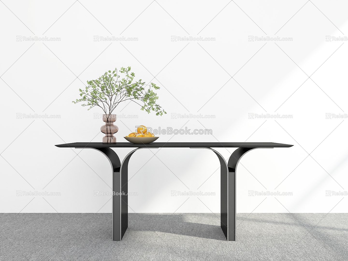 Modern Dining Table Dining Table Ornaments Long Dining Table Table Table Table 3d model