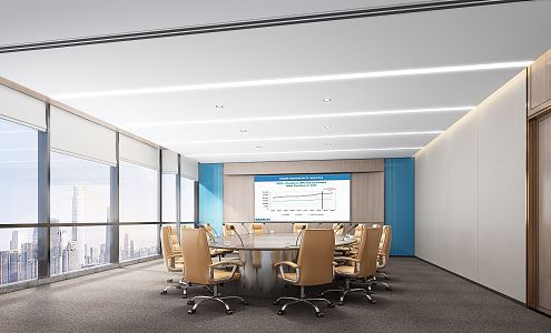 Modern Conference Room 3d model