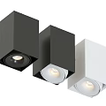 Modern Black And White Square Design Downlights For Home Indoor Lighting Fixtures