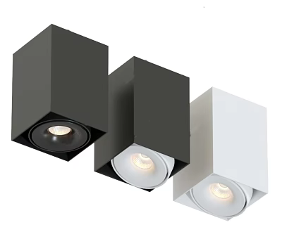 Modern Black And White Square Design Downlights For Home Indoor Lighting Fixtures 3d model