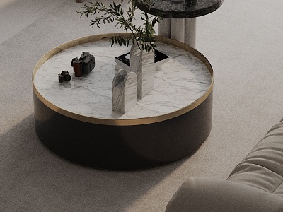 Modern coffee table model