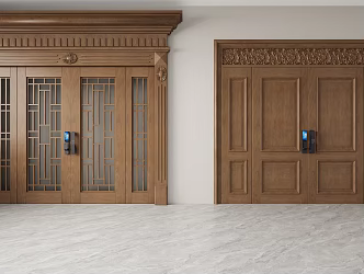 Entry door 3d model