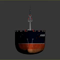 Cargo Ship SUN SEA MASTER With Blue Hull Red Orange Bottom Green Deck And Superstructure