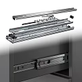 Dining Table Drawer Slides Metal Hardware with Size Range 250 to 700 mm