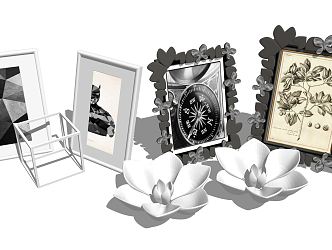 Modern Photo Frame Minimalist Plus Exquisite Photo Frame 3d model