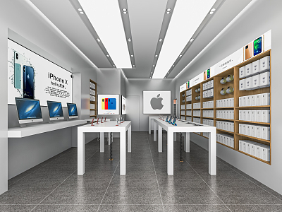 Modern Mobile Phone Store Apple Experience Store Digital Store Mobile Phone Accessories Store Display Cabinet Zhongdao Display Desk model