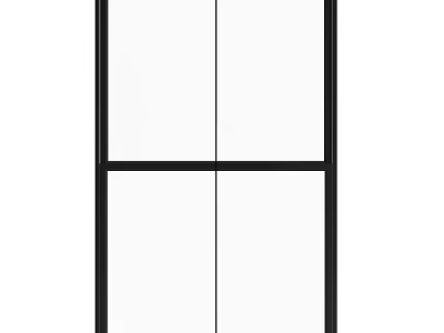 Modern Entryway Side Cabinet With Simple Design And Storage Doors Drawers 3d model