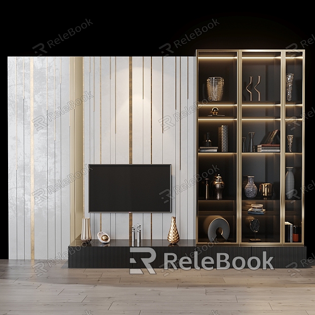 Modern TV Background Wall TV model