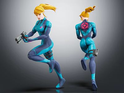 Modern Game Character Female Plainclothes Plainclothes 3d model Modern Game Character Female Plainclothes Plainclothes 3d model