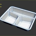 Disposable Aluminum Foil Compartment Food Container Set For Takeout Bento Meals