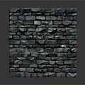 Traditional Stone Wall Construction With Irregular Blue Gray Stone Blocks Texture