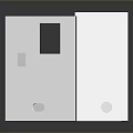 Electrical Distribution Box with Open Door Smart Meter Green Display Colored Wires and Yellow Terminals