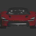 Sleek Red Sports Car With Aerodynamic Body Black Roof And Sporty Wheels Design