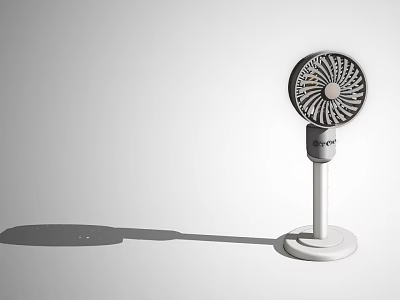 Modern Air Conditioner Fan With Stable Stand Base And Circular Blade Design 3d model