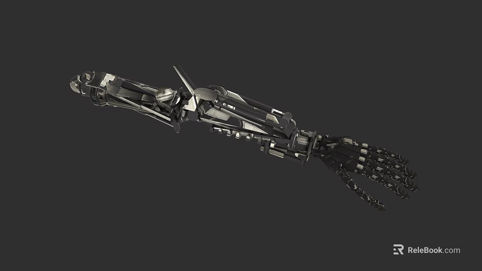 Industrial Robotic Arm With Precision Engineering And Metal Construction For Automation Industry 3d model 